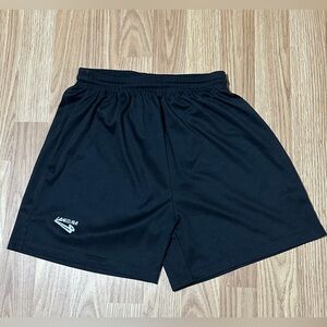 Lanzera Black Soccer Shorts w/Drawstring Closure - Size Youth XLarge - 4” Inseam